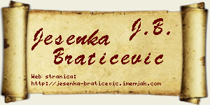 Jesenka Bratičević vizit kartica